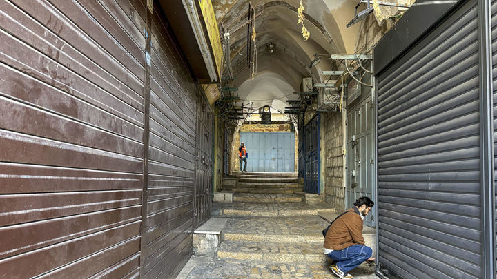 Una Semana Santa vacía de turistas en Jerusalén debido a la guerra en Gaza