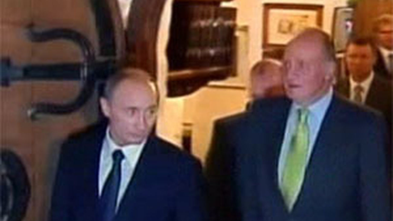 El rey y Vladimir Putin