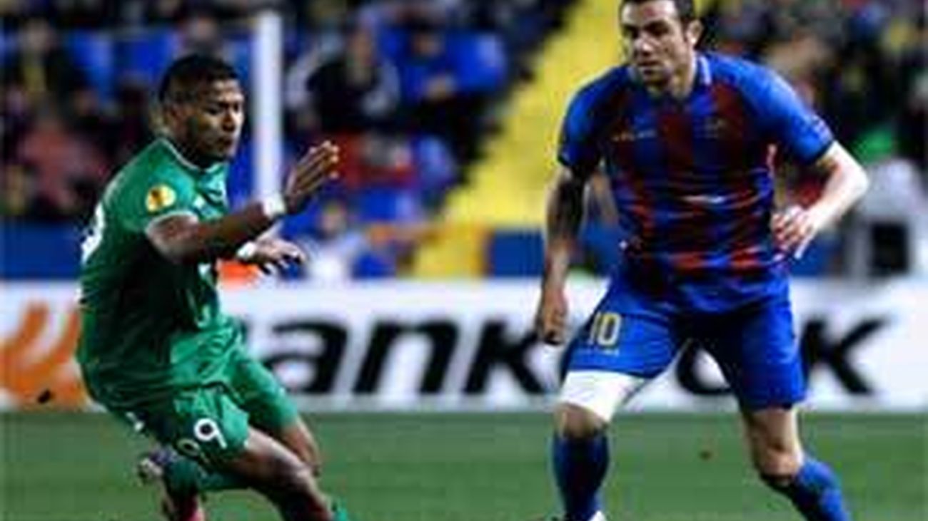 El Levante, eliminado tras caer en la prórroga por 2-0 ante el Rubín Kazán