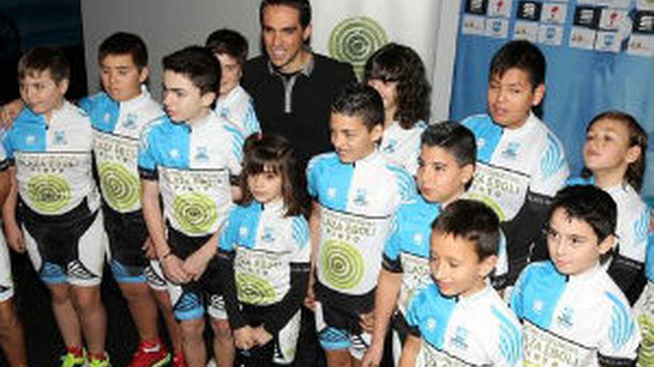 Alberto Contador presenta su escuela de ciclismo