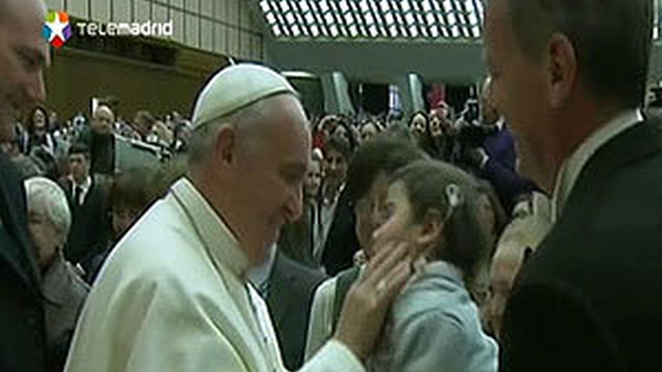 El papa Francisco en la audiencia