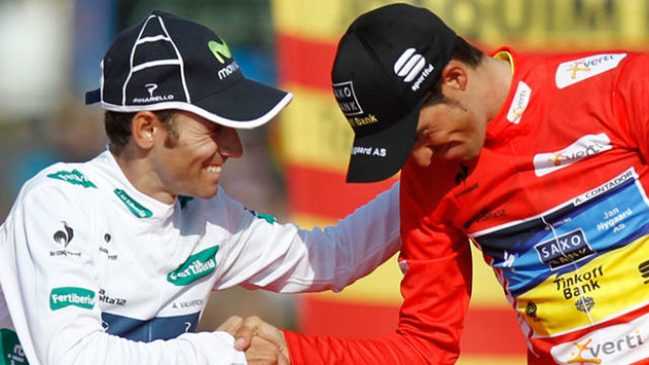 Alejandro Valverde y Alberto Contador