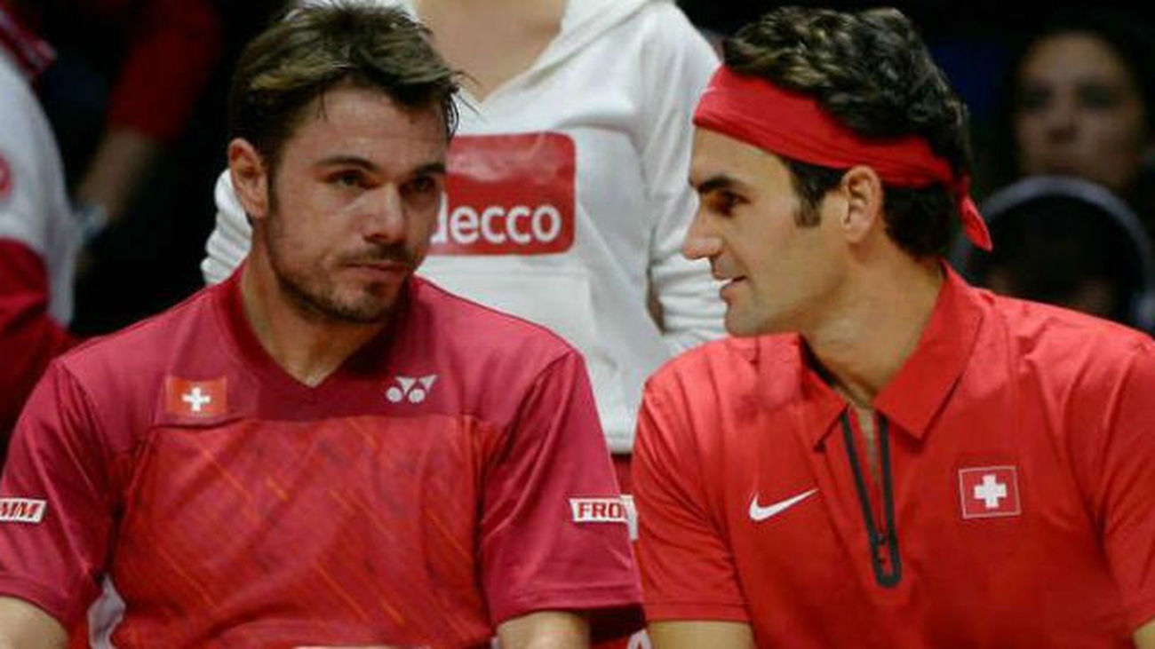 Federer y Wawrinka dan el punto de dobles a Suiza frente a Francia