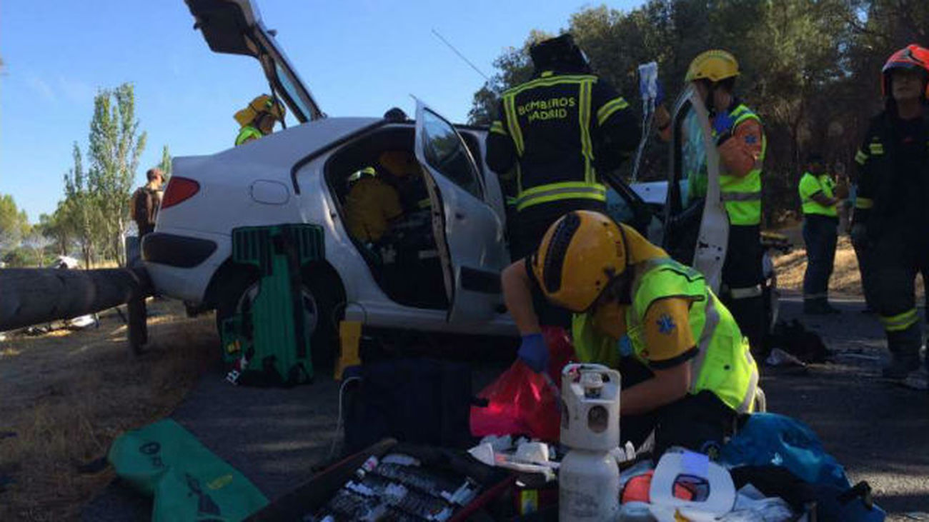 Accidente en carretera de El Pardo