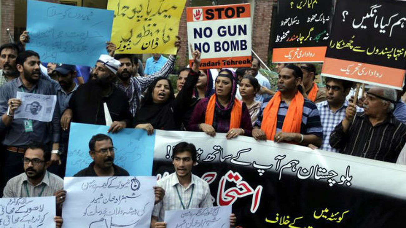 Vigilia celebrada en Lahore, Pakistán