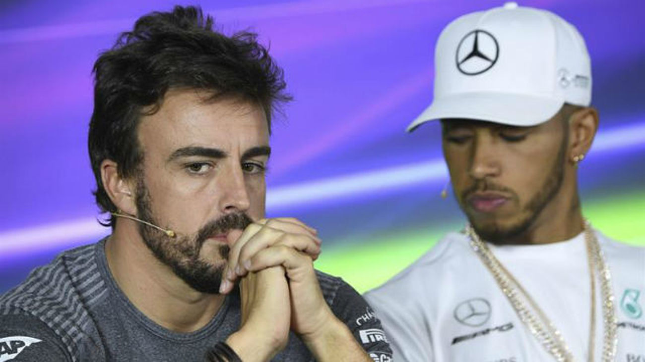 Fernando Alonso y Lewis Hamilton