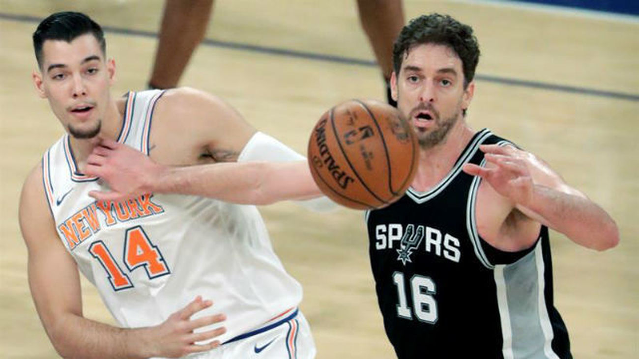 Willy Hernangómez y Pau Gasol