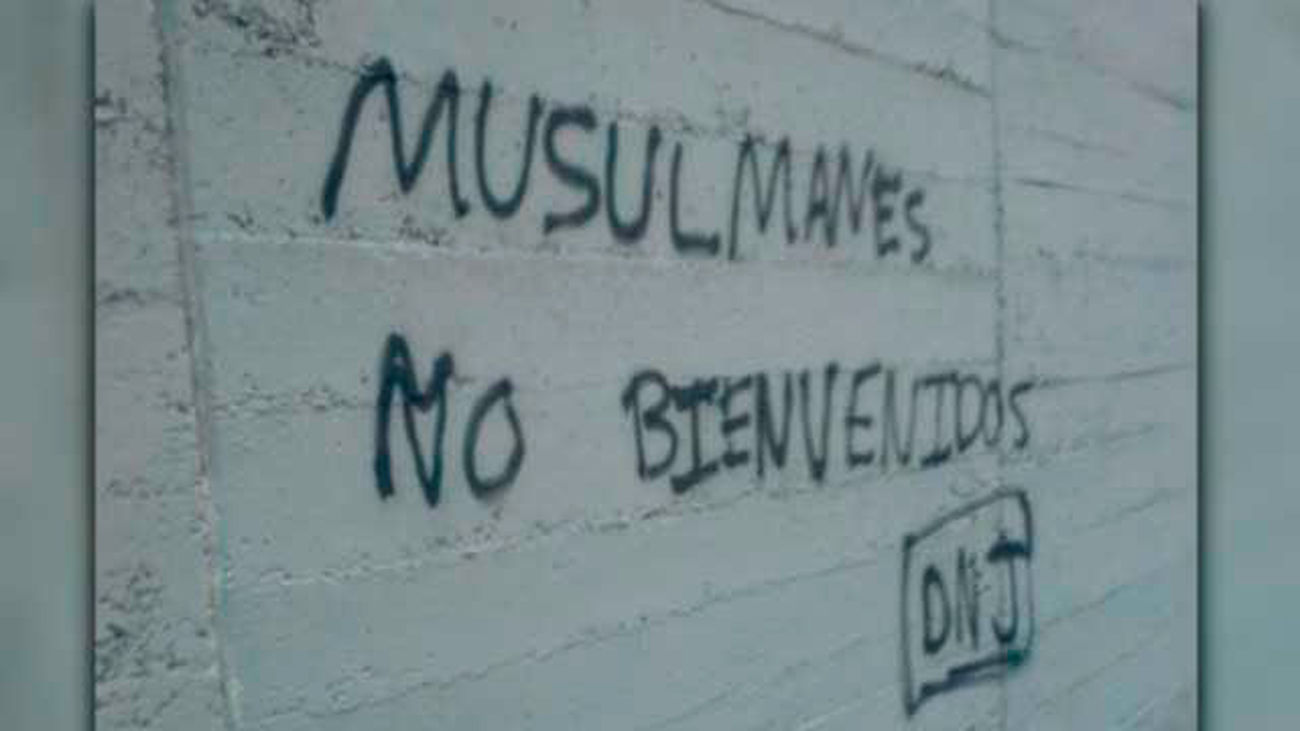 Pintada en las inmediaciones de la Mezquita de la M-30