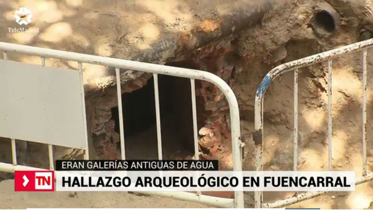 Un 'viaje de agua' del siglo XVII, bajo el asfalto de la calle Fuencarral