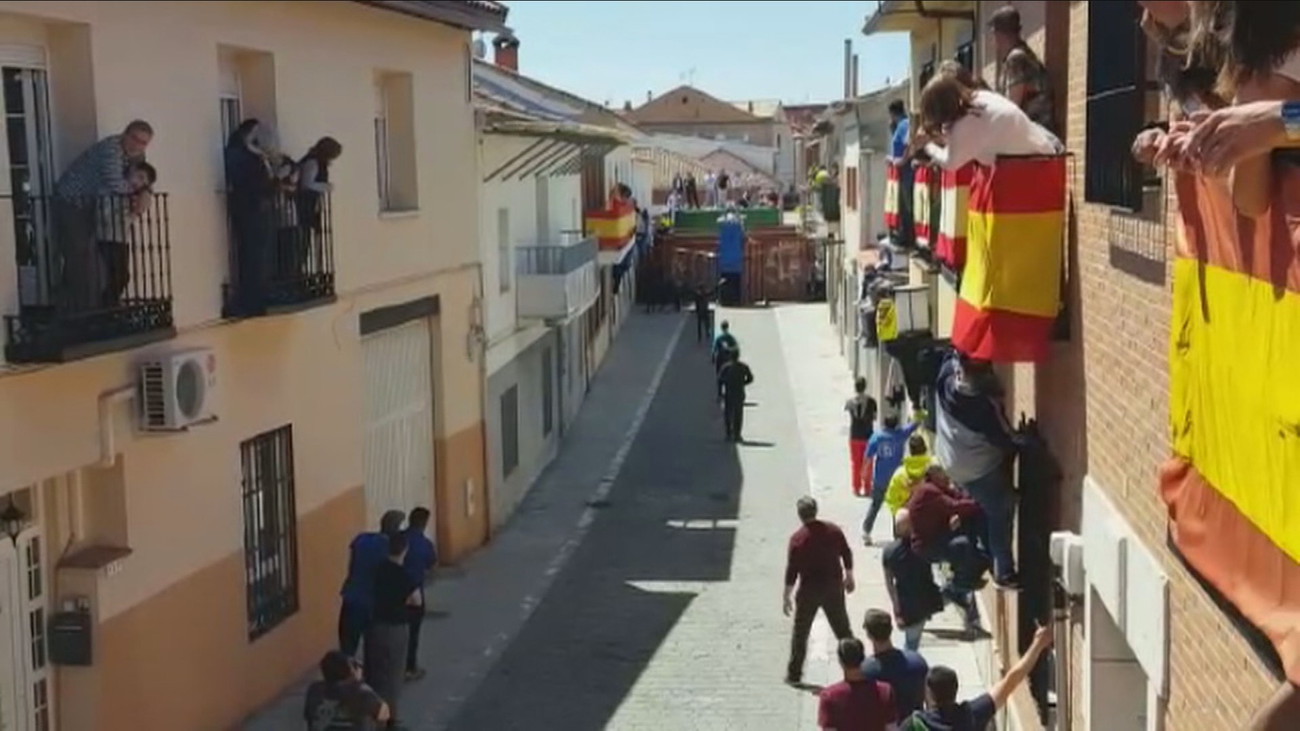 Tres heridos al escaparse un toro en los encierros de San Martín de la Vega