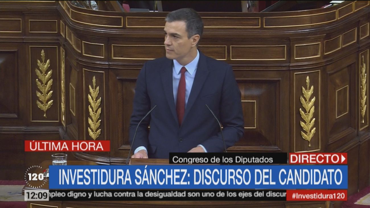 Discurso del candidato a la presidencia del Gobierno, Pedro Sánchez