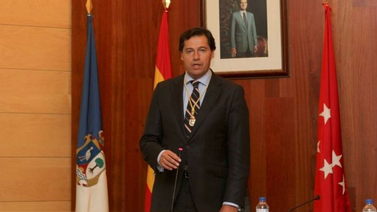 José Ignacio Fernández Rubio, cuando era alcalde de Las Rozas