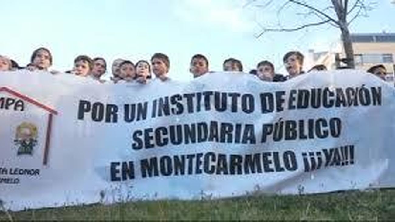 Alumnos piden la construcción del instituto en Montecarmelo