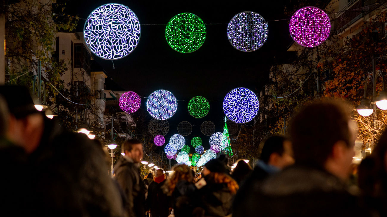 Iluminación navideña en Majadahonda