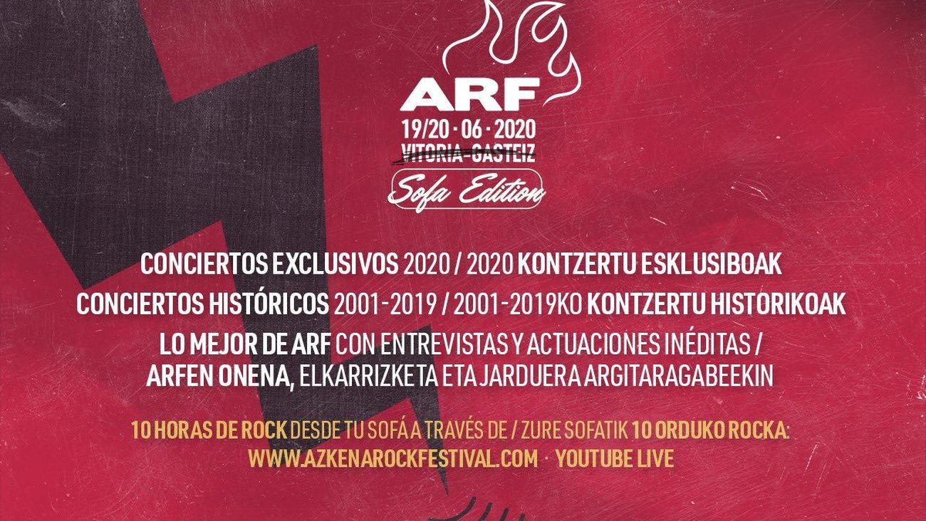 Azkena Rock Festival celebrará este año una edición online de más de diez horas de rock