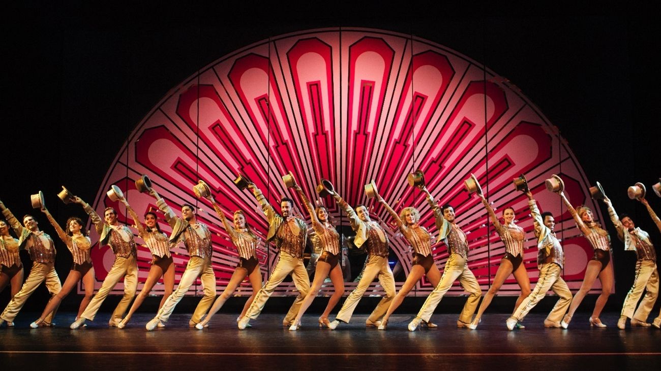 Una instantánea del espectáculo 'A chorus line', de Antonio Banderas