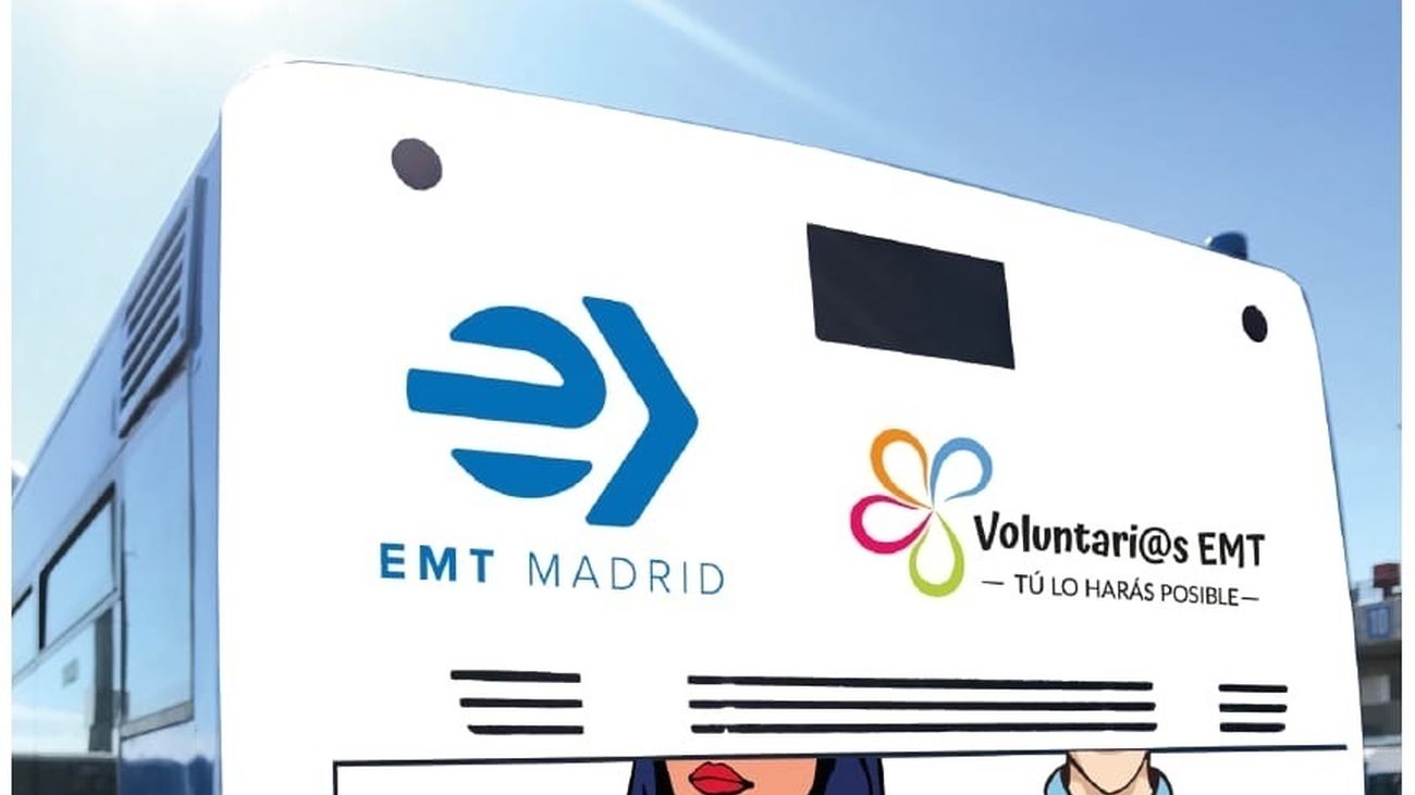Autobús solidario  de voluntarios de EMT