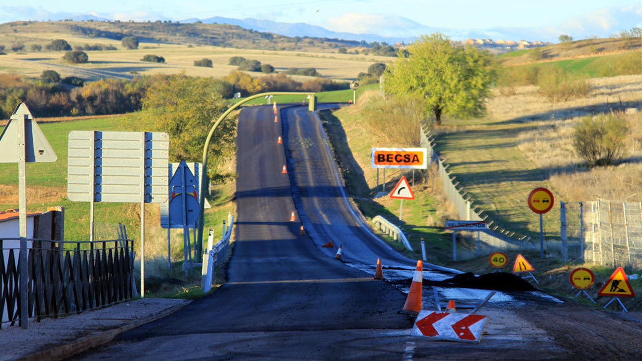 Carretera M-123 entre Algete y Valdeolmos