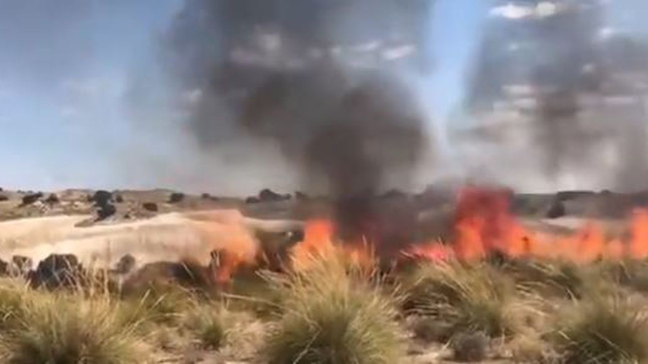 Incendio en  Villarejo de Salvanés