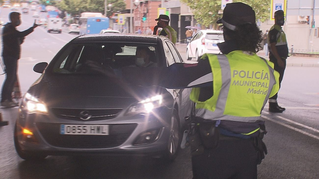 Control de la Policía Municipal en Madrid