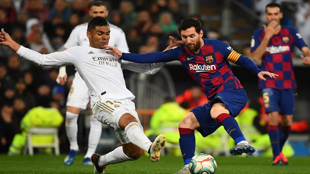 Casemiro y Messi