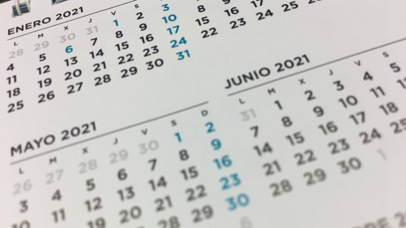 Calendario de 2021