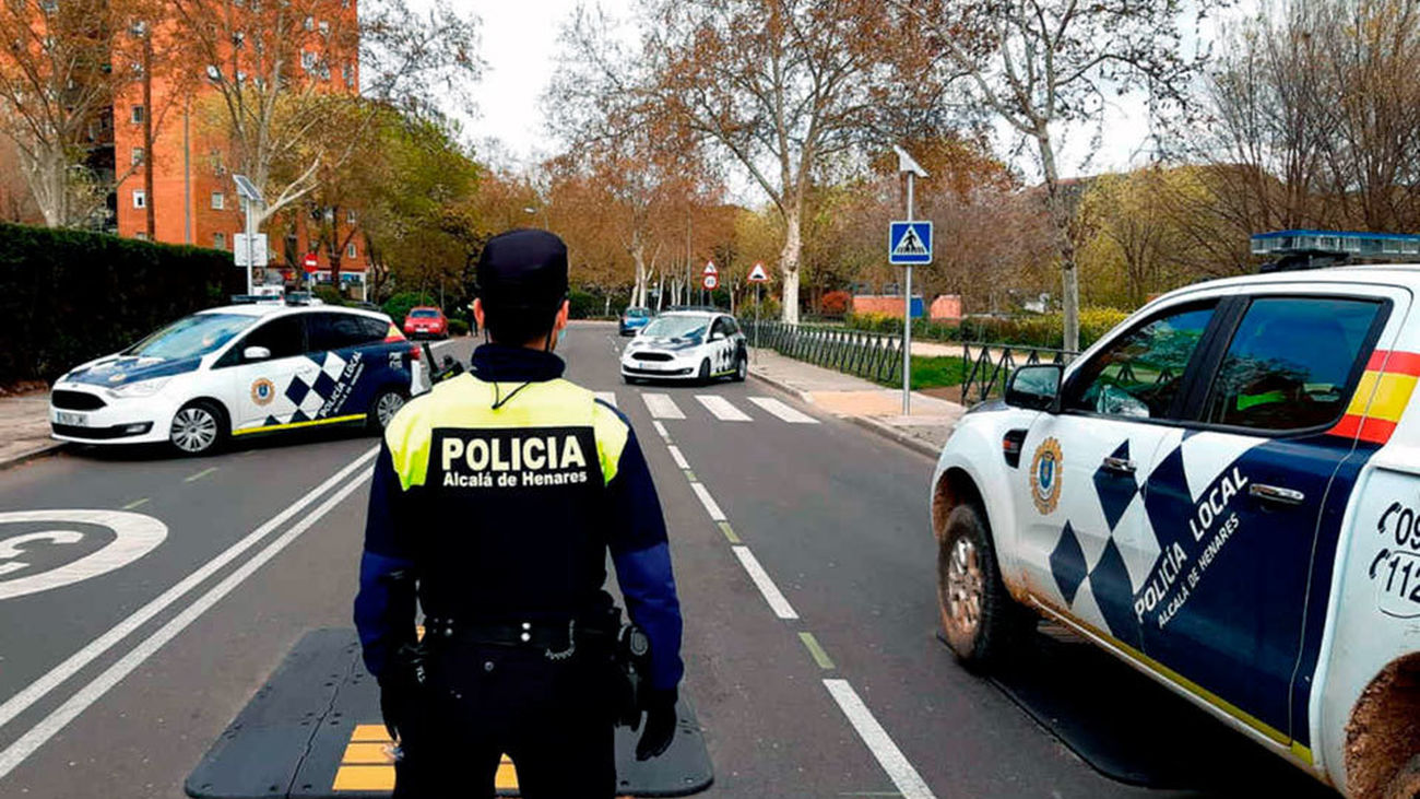 Operativo de la Policía Local de Alcalá de Henares