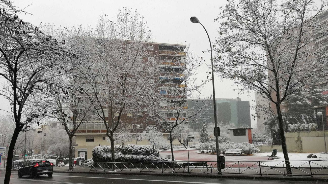 Nieve en Chamartín