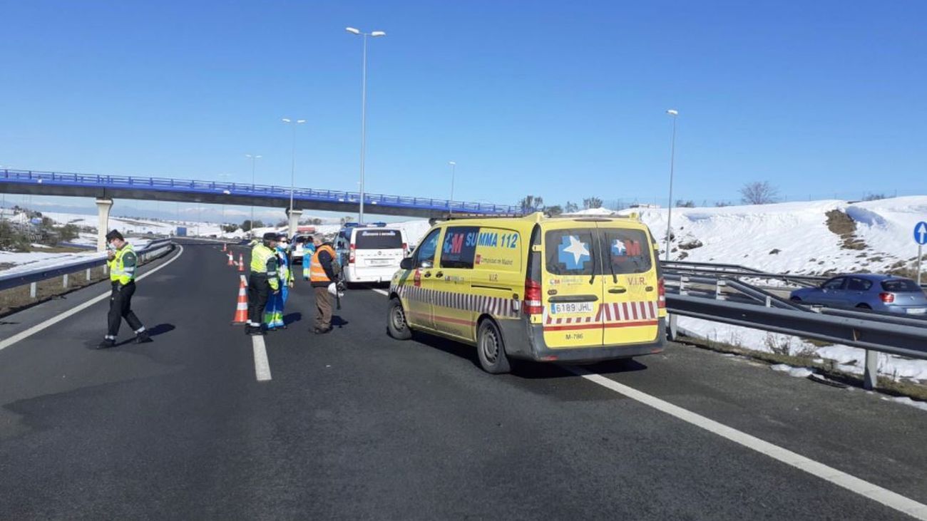 Accidente de tráfico en la M-50