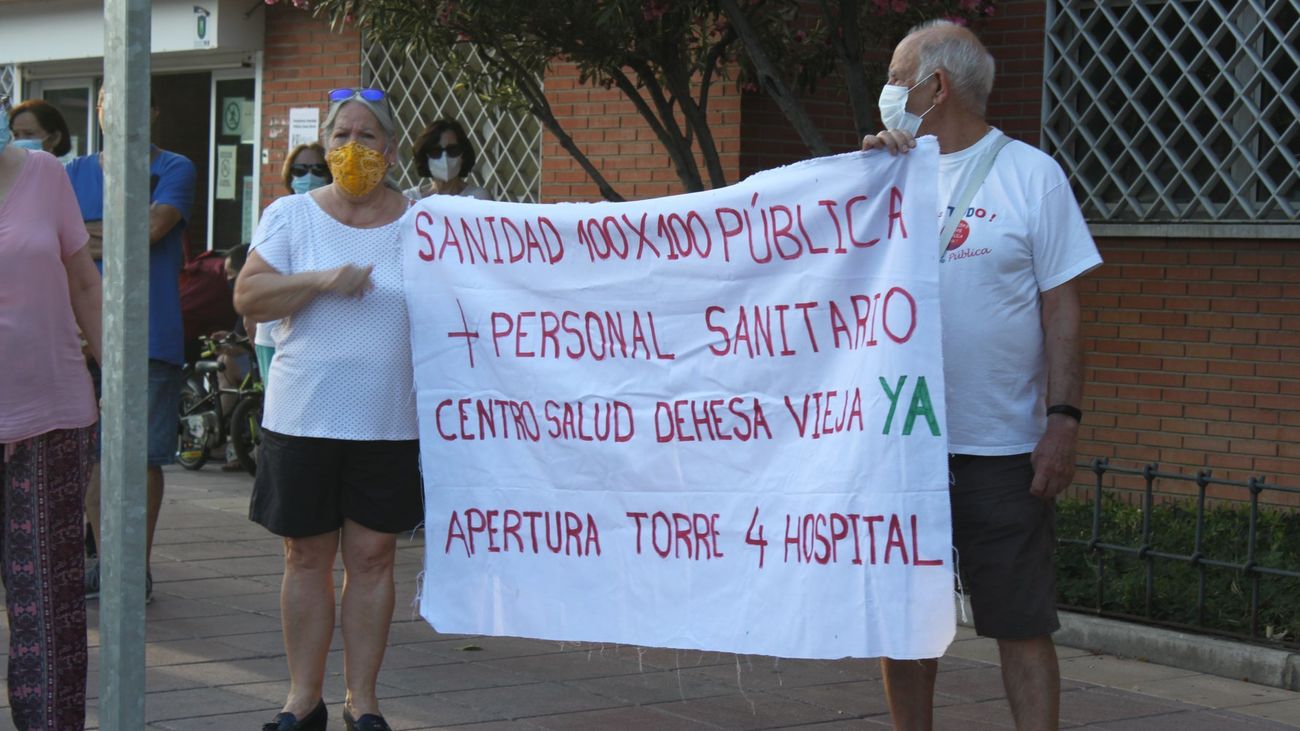 Protesta en San Sebastián de los Reyes para reclamar el centro de salud de Dehesa Vieja