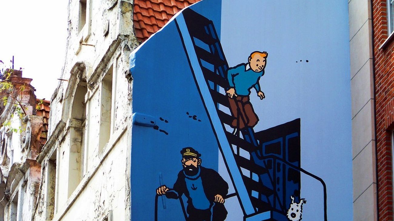 Las calles de Bruselas, un auténtico museo de las aventuras de Tintín