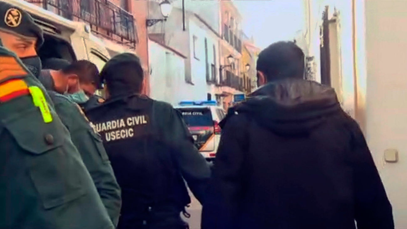 Imagen  del presunto autor del crimen de El Álamo detenido por la Guardia Civil