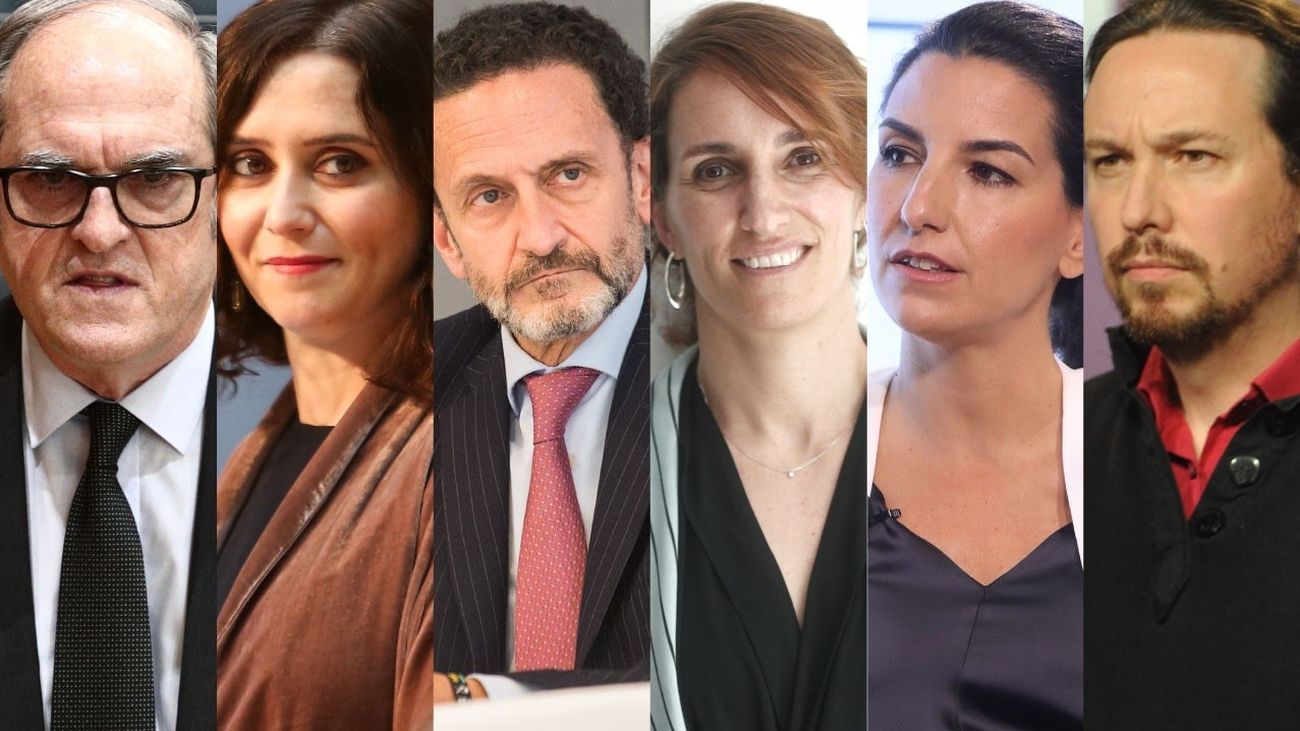 Los seis principales candidatos en las elecciones del 4M en Madrid
