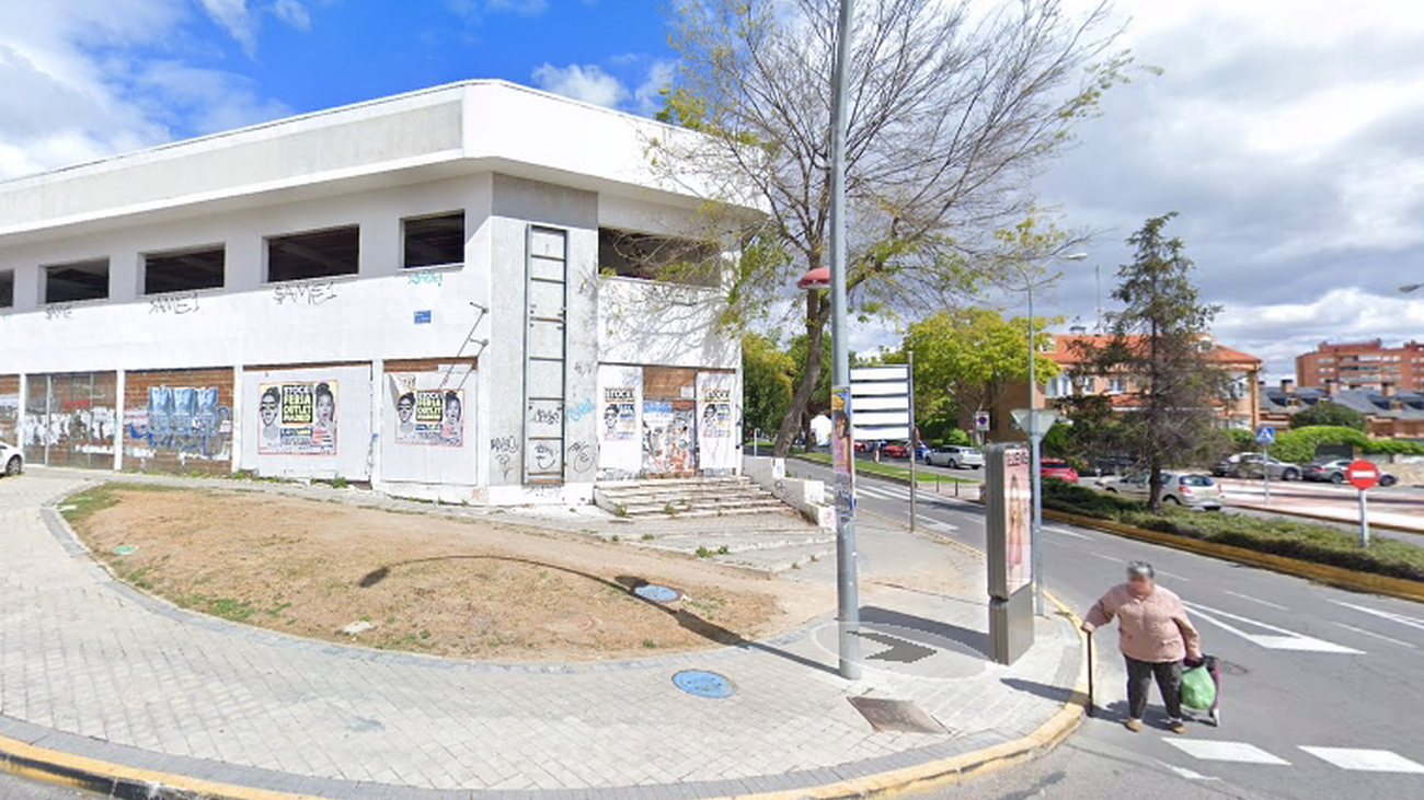 Edificio pendiente de demolición en Fuenlabrada