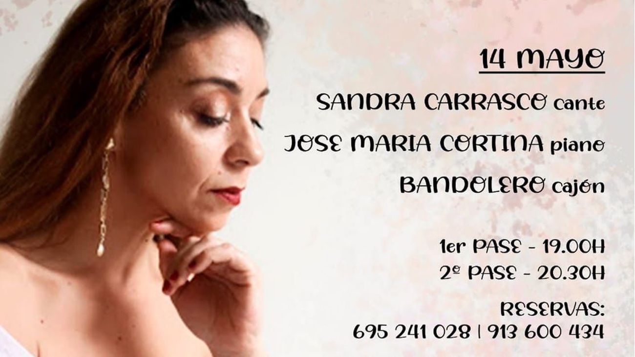 Sandra Carrasco este viernes en las jornadas flamencas de Amor de Dios