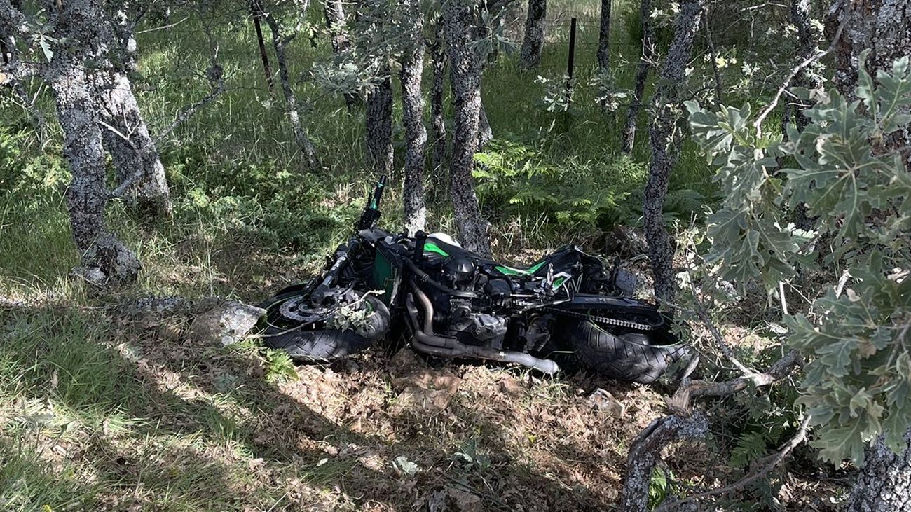 Moto del accidente