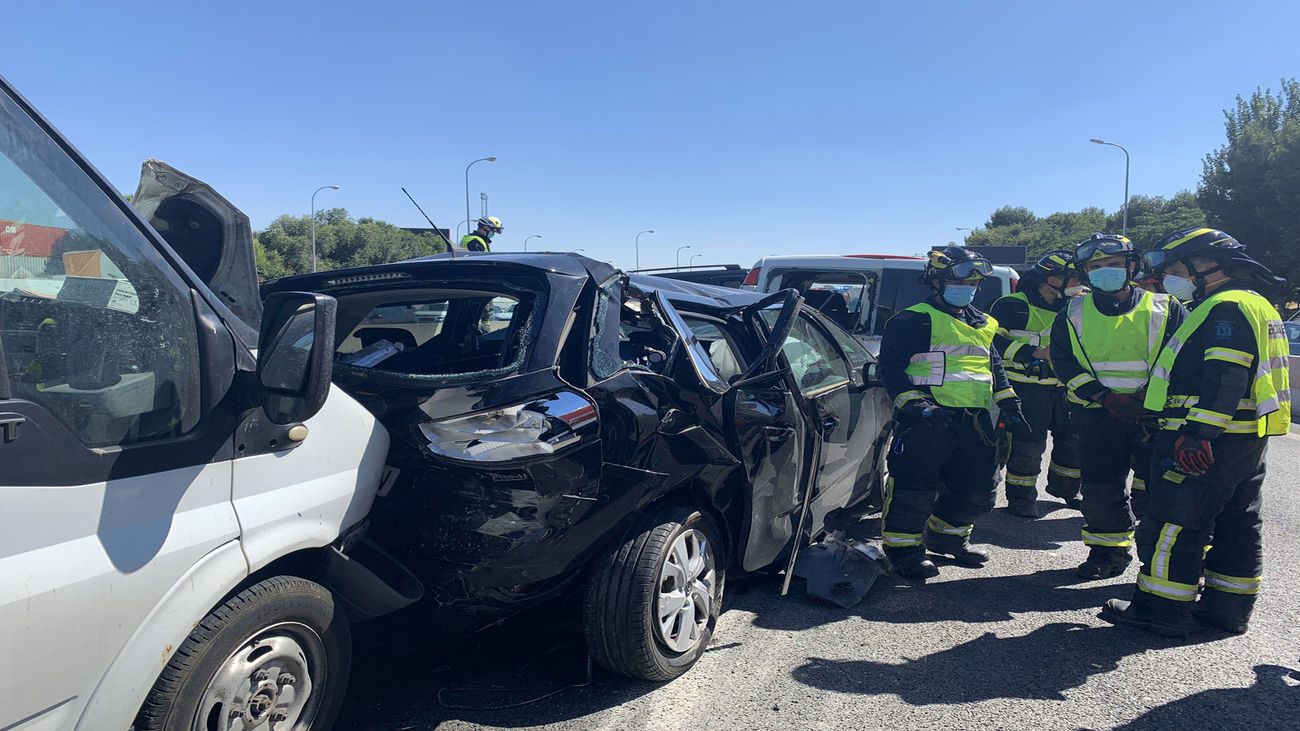 Accidente múltiple en la M-30