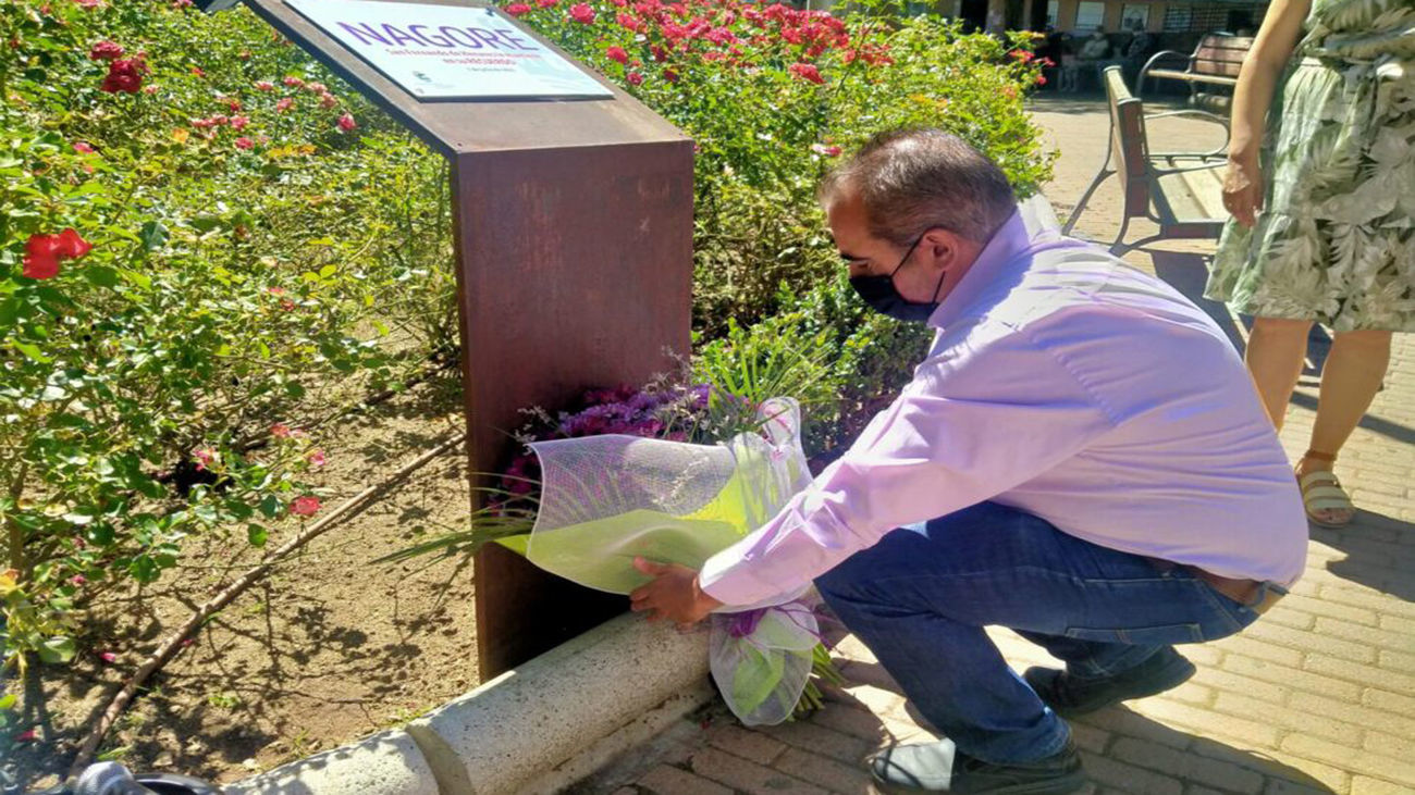 Homenaje en San Fernando de Henares en recuerdo de Nagore Lafagge, joven asesinada en 2008