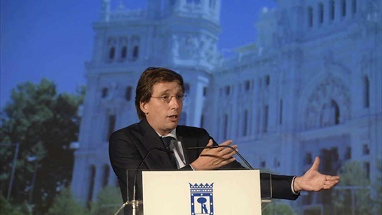 El alcalde de Madrid, José Luis Martínez Almeida en la presentación de 'Madrid Talento'