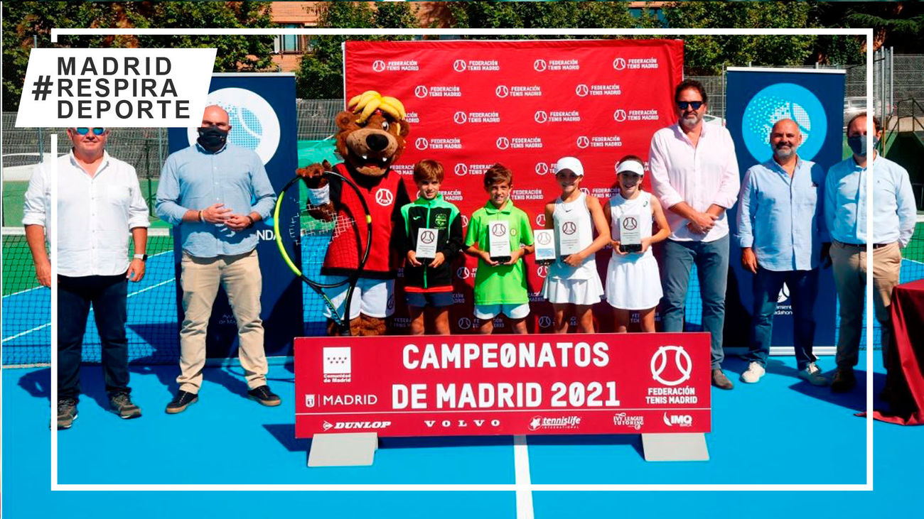 Campeones y subcampeones benjamines de tenis de Madrid