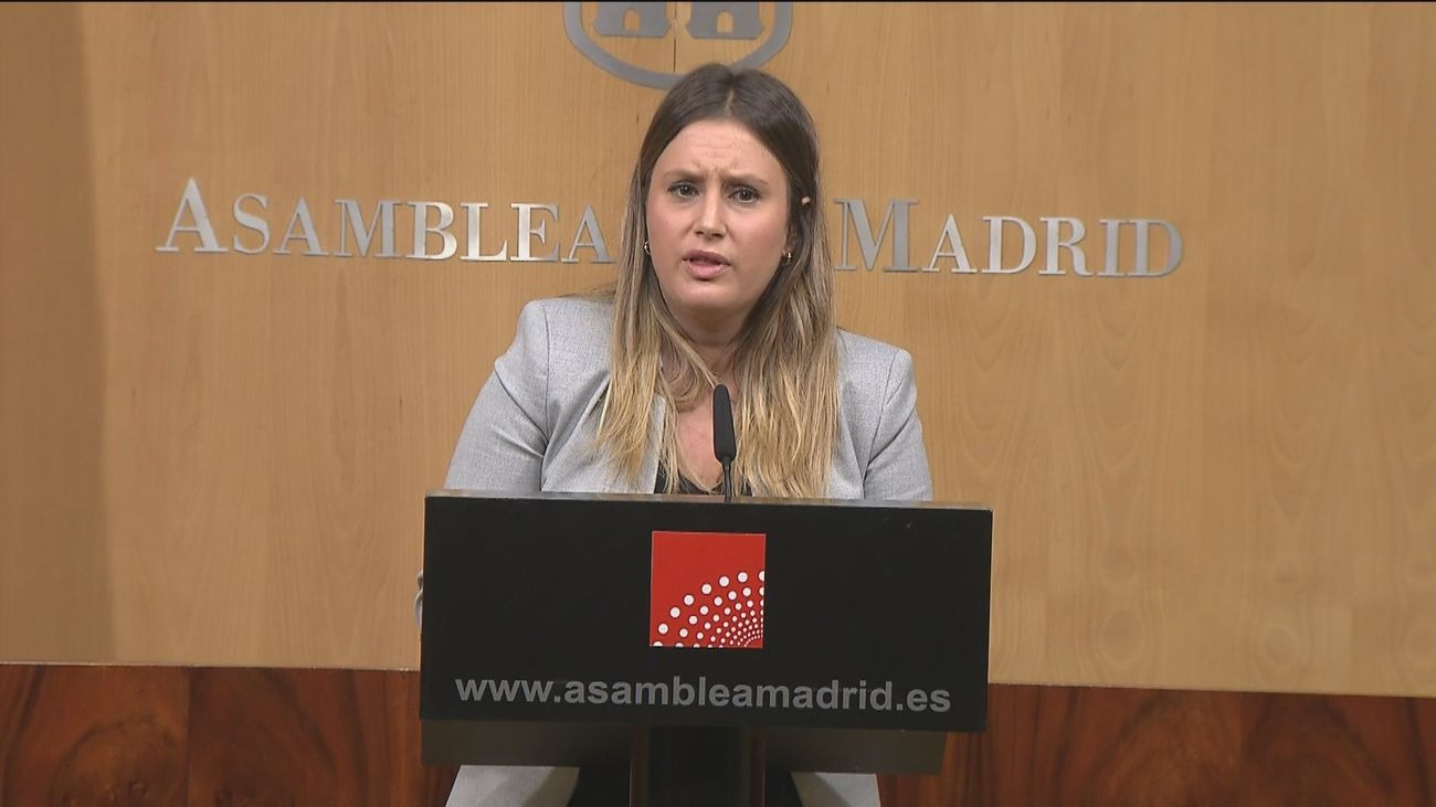 Alejandra Jacinto, portavoz adjunta de Unidas Podemos en la Asamblea de Madrid