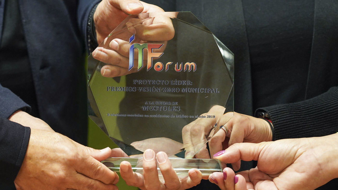 Premio Visión Cero Municipal entregado a la localidad de Móstoles