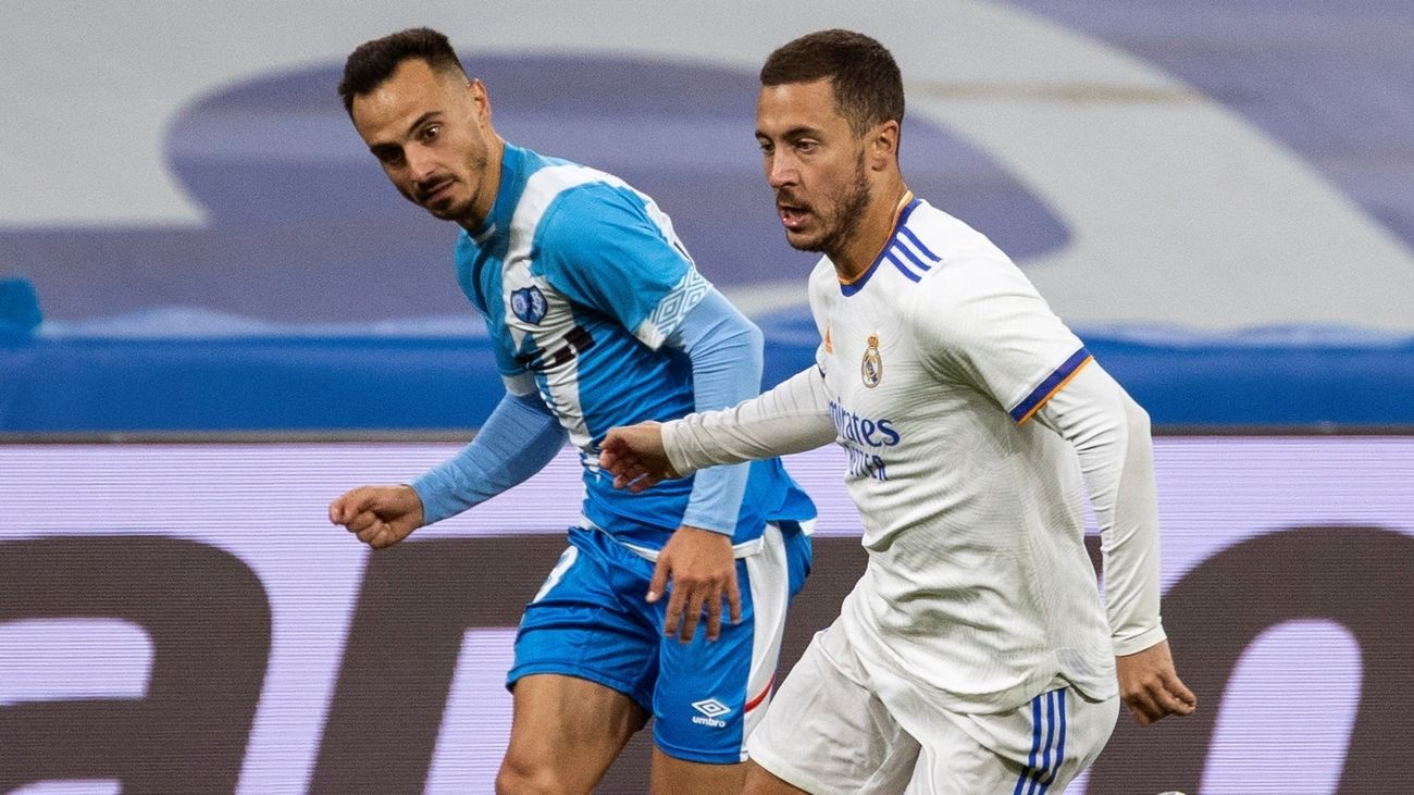 Hazard ante el Rayo Vallecano