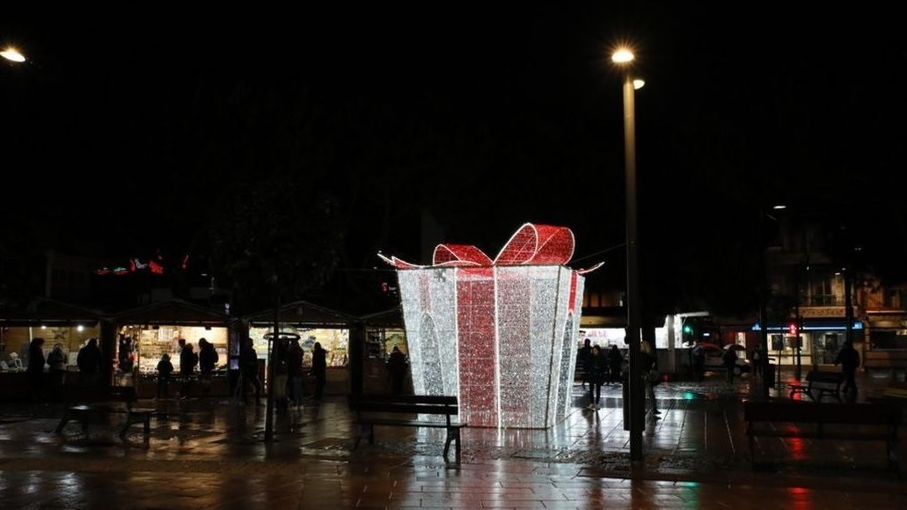 Puestos navideños en Getafe