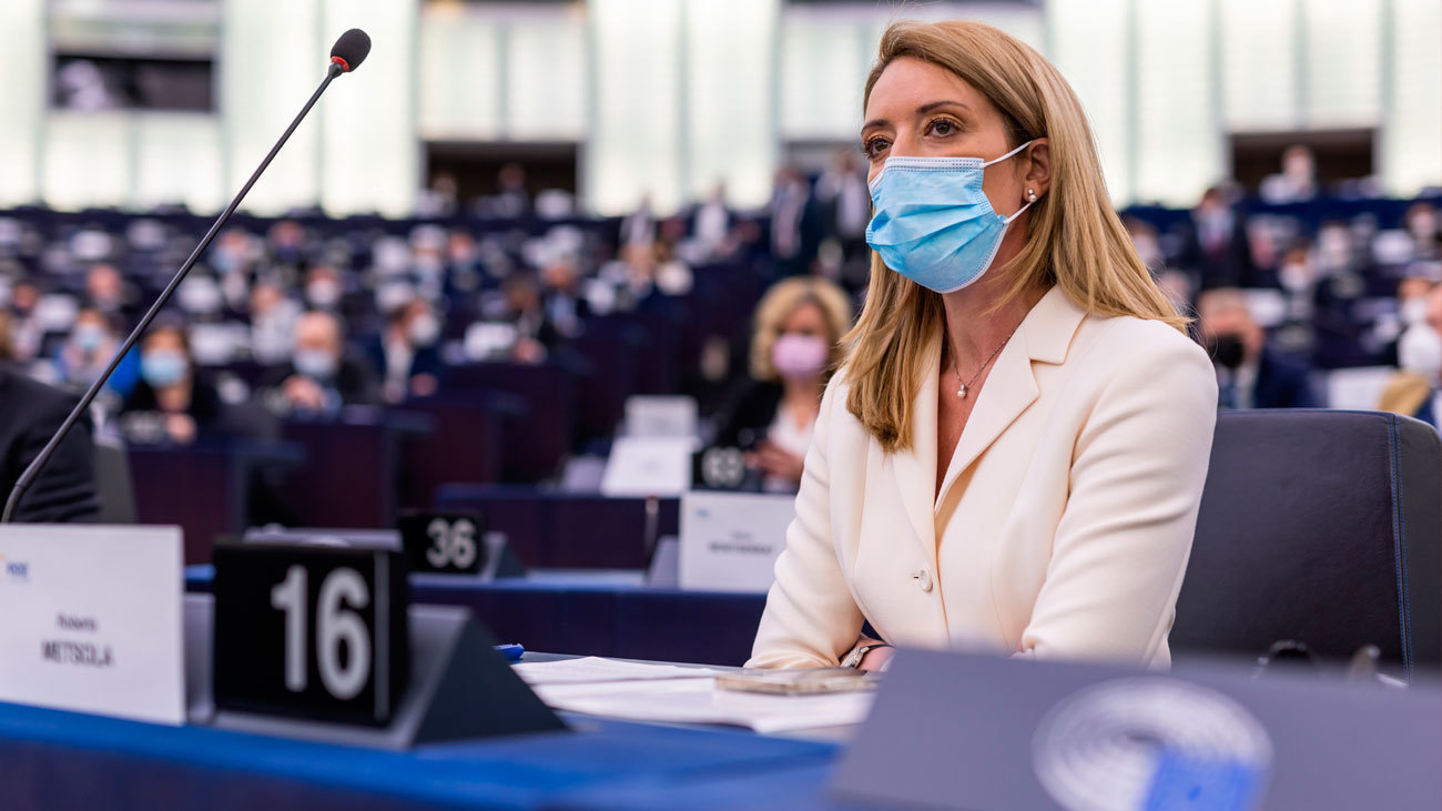 Roberta Metsola, presidenta del Parlamento Europeo