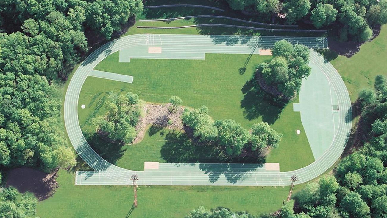 Pista de atletismo en pleno Bosque Metropolitano