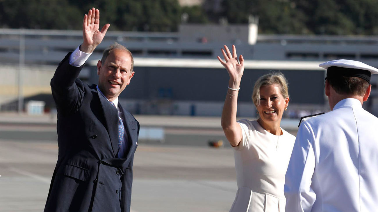 Los condes de Wessex llegan a Gibraltar para celebrar el jubileo de Isabel II