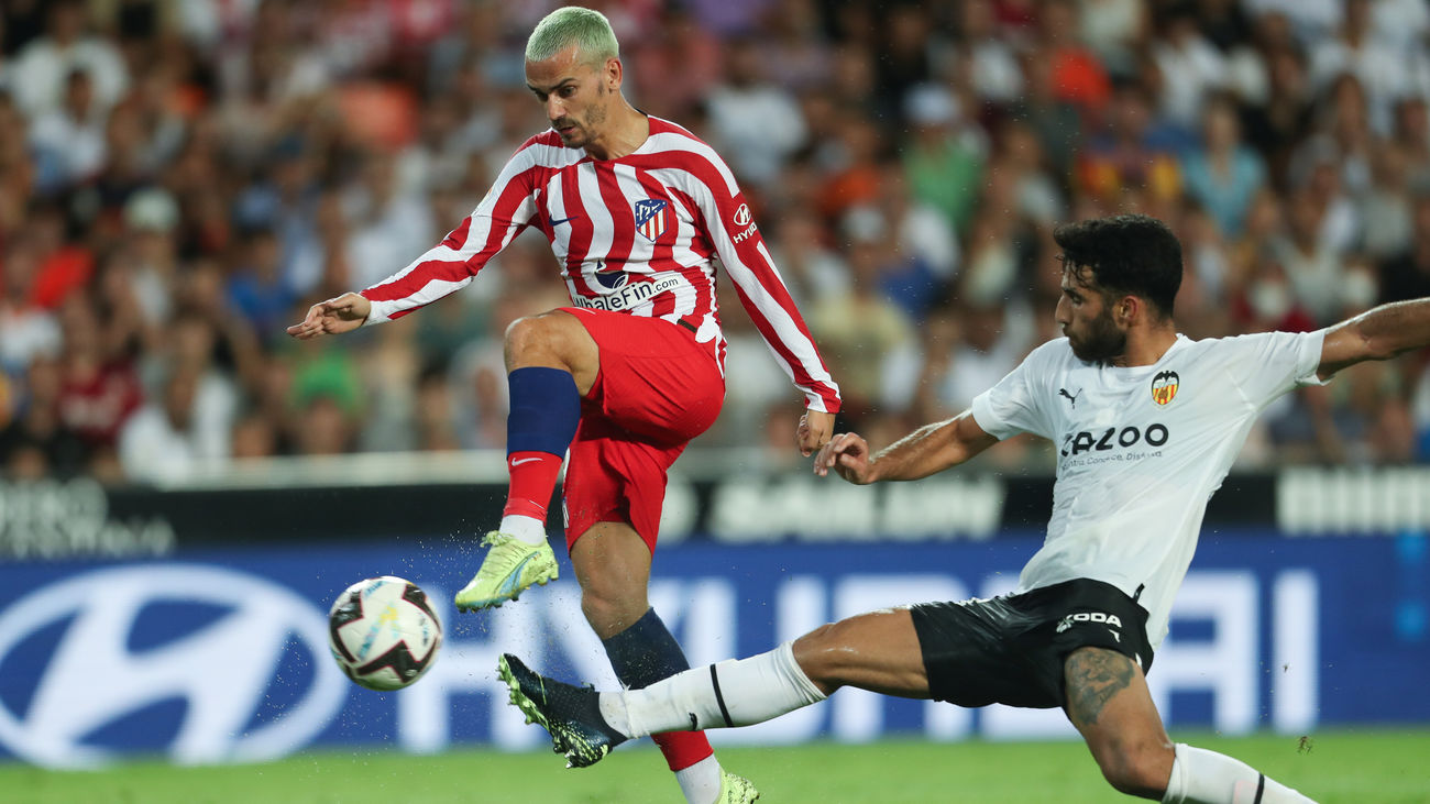 Antoine Griezmann, el autor del gol del Atlético de Madrid contra el Valencia