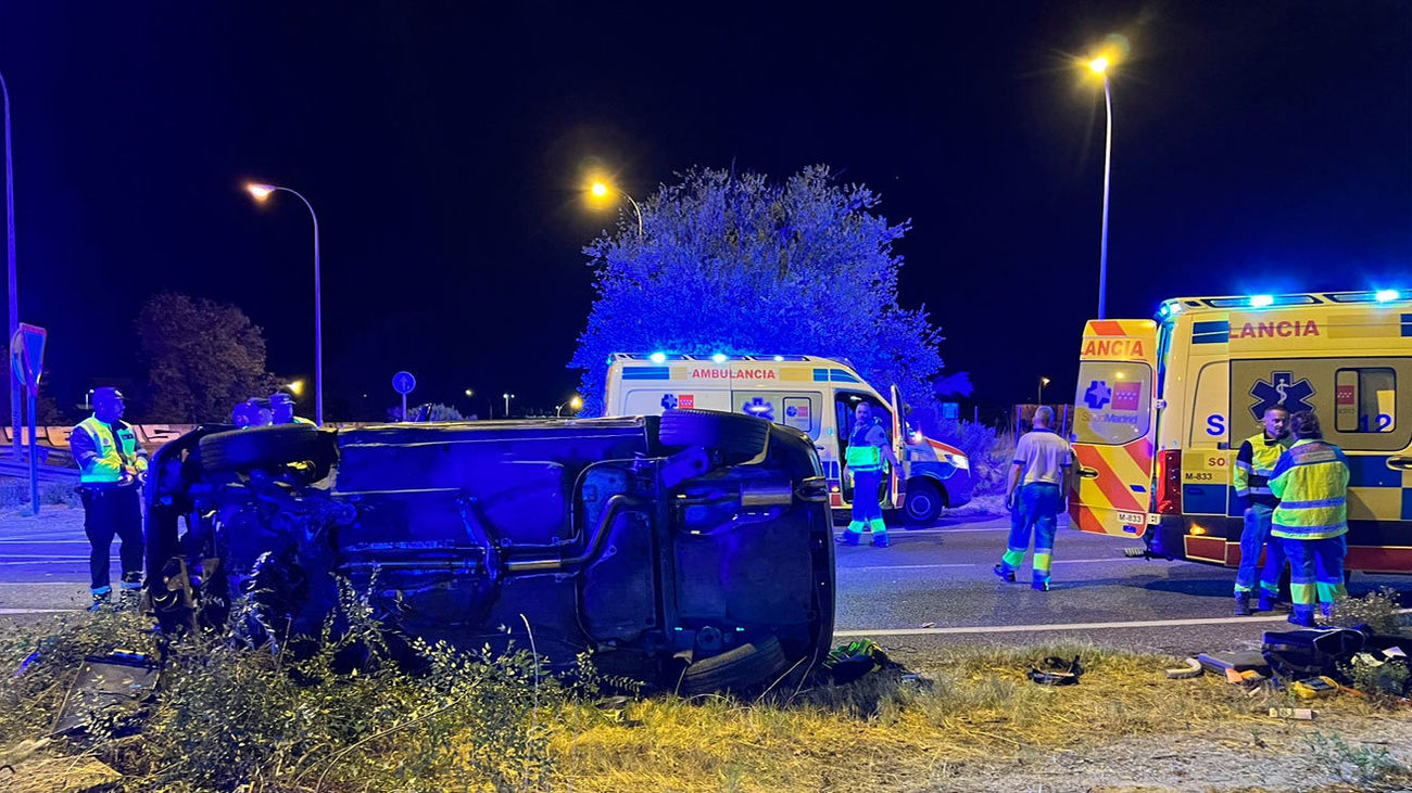 Muere un joven  en un accidente de tráfico en la M-506 en Fuenlabrada