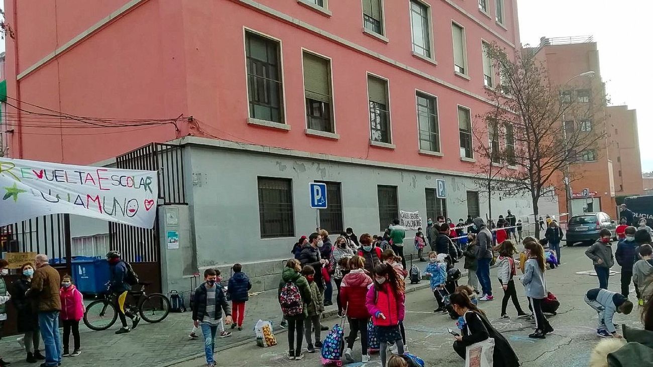 Entorno del colegio público Unamuno, en Arganzuela